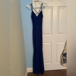Royal blue glitter maxi dress!!